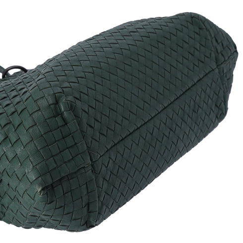 BOTTEGA VENETA Capri Tote Bag Dark Green Leather